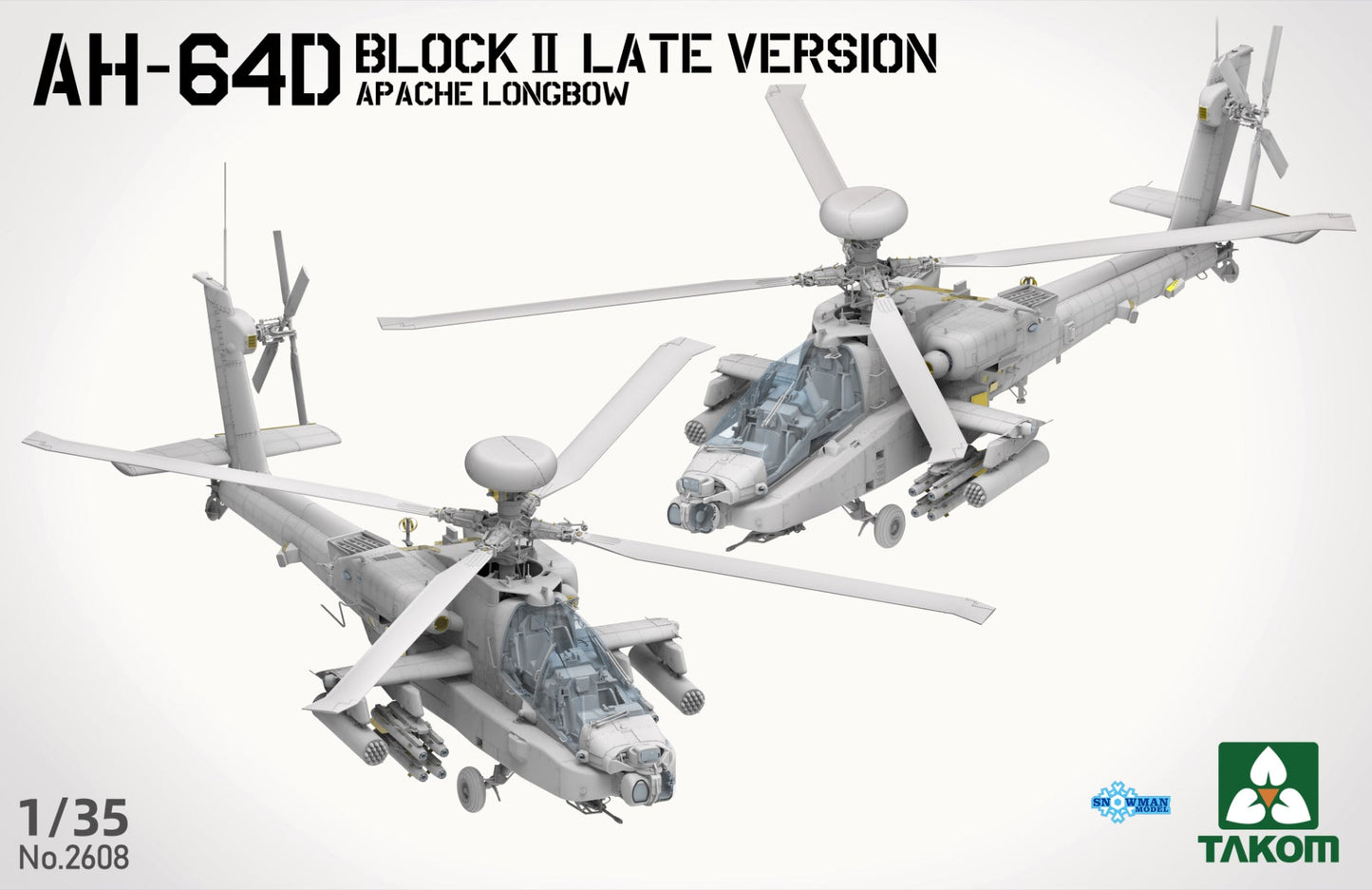 Takom 2608 1/35 AH-64D Attack Helicopter Apache Longbow Block II (Late Version)