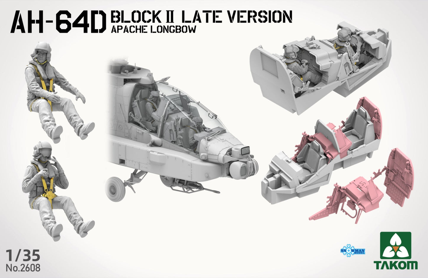 Takom 2608 1/35 AH-64D Attack Helicopter Apache Longbow Block II (Late Version)