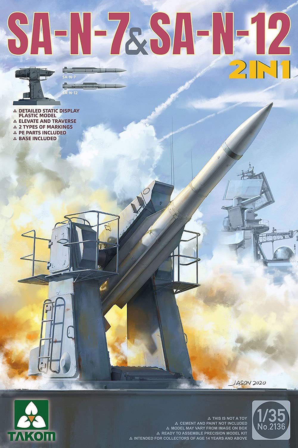 Takom 2136 1/35 Russian Navy SA-N-7 'Gadlfy' & SA-N-12 'Grizzly' SAM