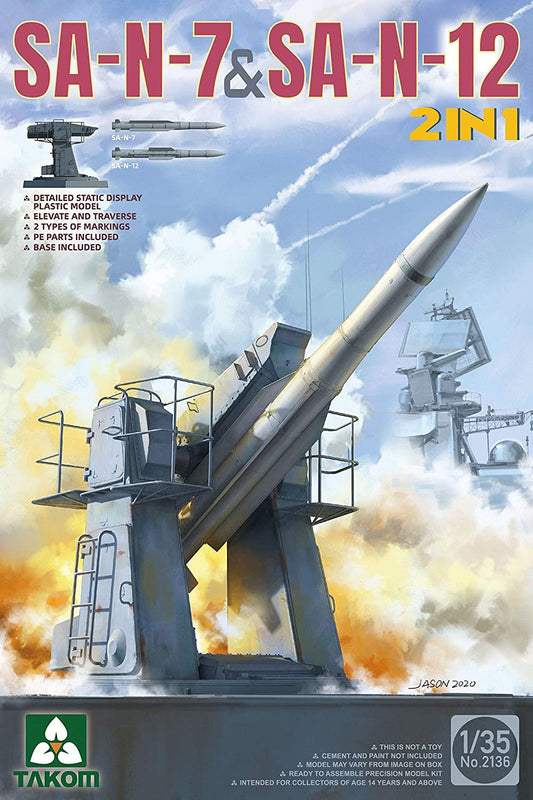 Takom 2136 1/35 Russian Navy SA-N-7 'Gadlfy' & SA-N-12 'Grizzly' SAM